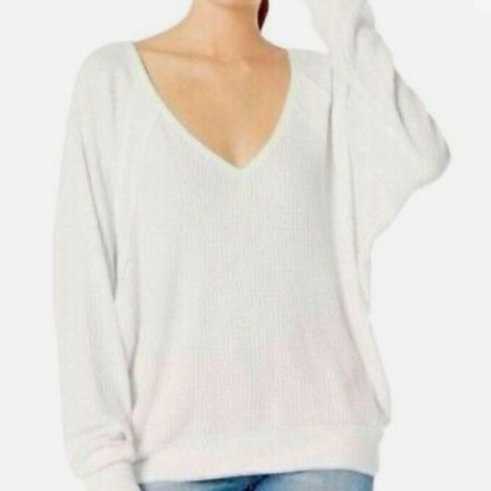 Free People Santa Clara Alabaster Thermal Oversized Top NWT